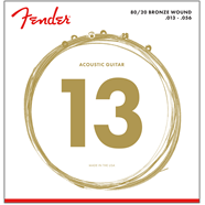 Fender 80/20 Bronze Acoustic Guitar Strings 0.013 to 0.056 Gauge 70M