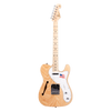 SX Ash Series ASH3TNA Thinline Tele Style Electric Guitar in Natural Ash