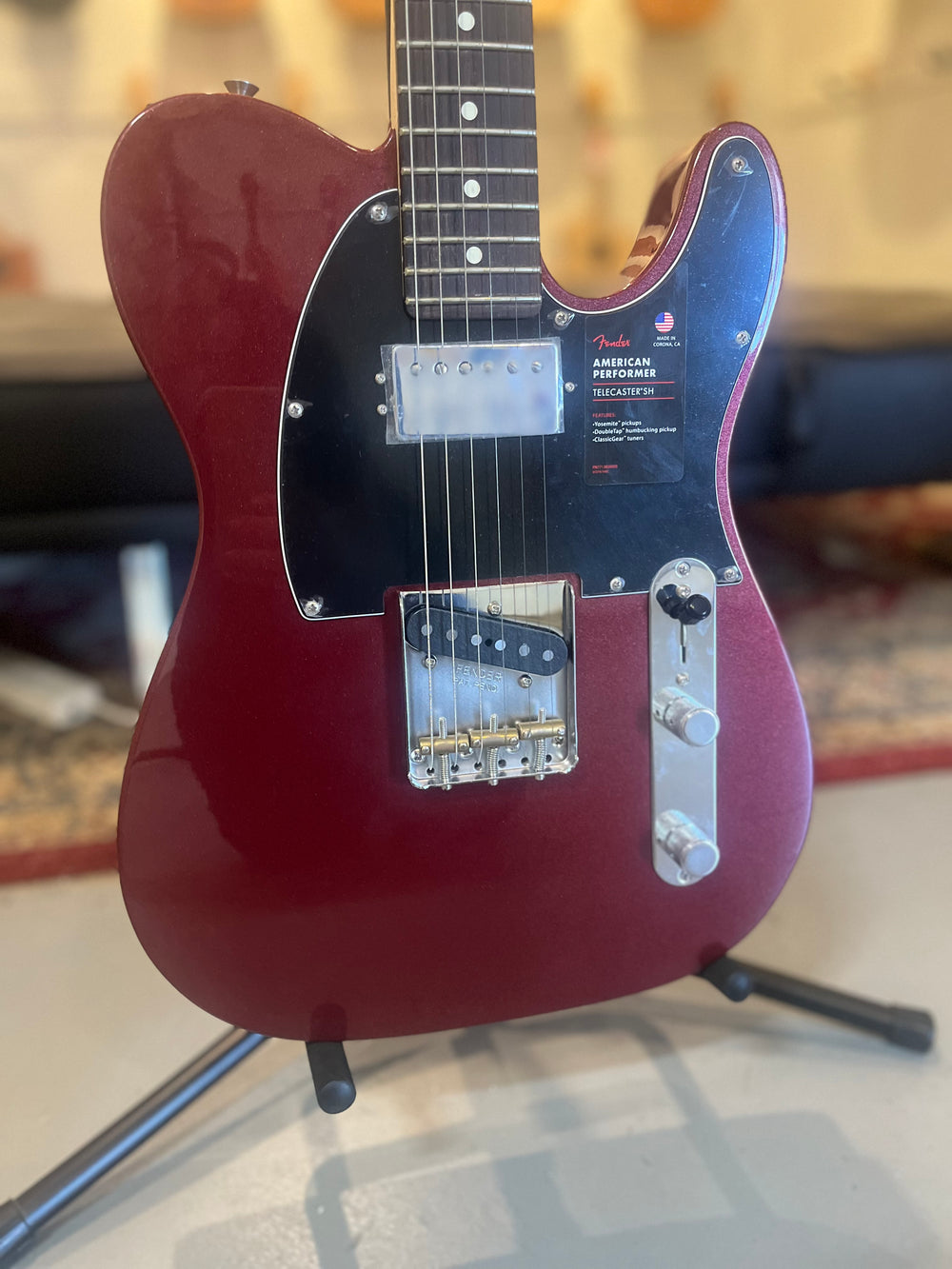 Fender American Performer Telecaster with Humbucking Rosewood Fingerbo