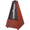 Wittner 810 Series Solid Wood Metronome with Bell in High Gloss Mahogany Finish