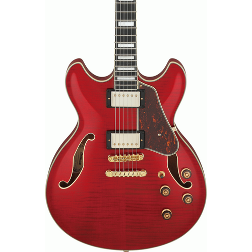 Ibanez AS93FM TCD Electric Guitar in Transparent Cherry Red