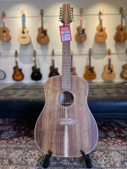 Cole Clark FL 2 Series Fat Lady Dreadnought (12 String Blackwood Face Australian Blackwood Back & Sides) Acoustic/Electric Guitar