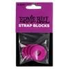 Ernie Ball Strap Blocks - Purple - 4 pack