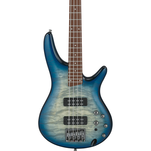 Ibanez SR400EQM SCB Electric Bass in Stained Cosmic Blue Starburst