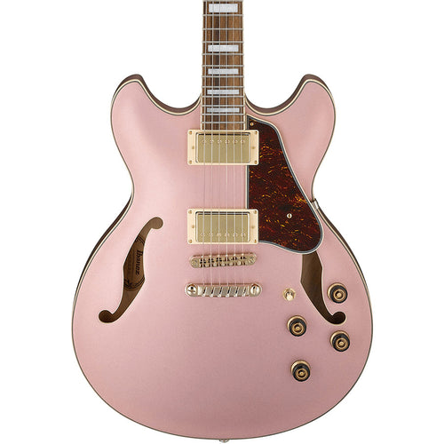 Ibanez AS73G RGF Artcore Guitar In Rose Gold Metallic Flat