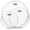 Evans G2 Tompack, Clear, Rock (10 inch, 12 inch, 16 inch), Evans, Haworth Music